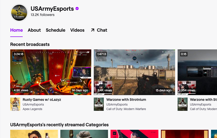Army Pauses Recruiting On Twitch After First Amendment Criticism Wilson S Media - gaming with name part 15 fresh new start roblox amino