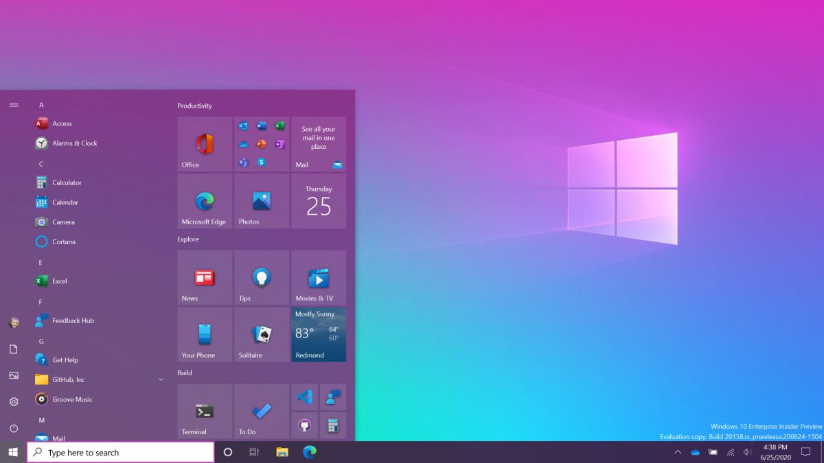 Windows 10 S Next Update Could Come With Bigger Changes Including A New Start Menu Windows 10 Start Menu Redesign Wilson S Media - roblox grab knife v4 how to disable child lock