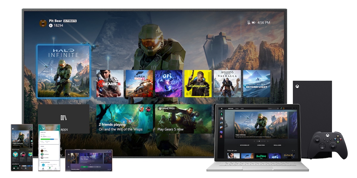 Microsoft S New Xbox Ui Stretches Across One Series X Pc And Mobile Wilson S Media - roblox anime cross 2 gui
