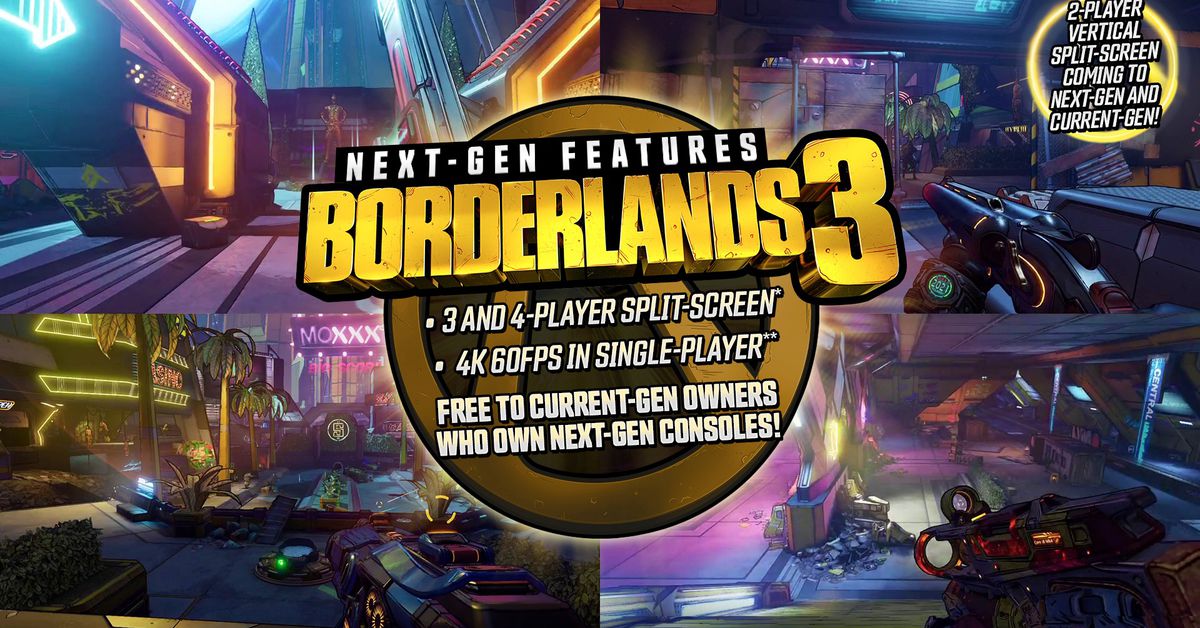 Borderlands 3 Is Getting A Free Ps5 And Xbox Series X Upgrade And Four Player Splitscreen Wilson S Media - roblox denis splitting point